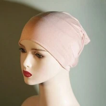 Solid Color Tube Undercap Lightweight Elastic Inner Hijab - A - View 25