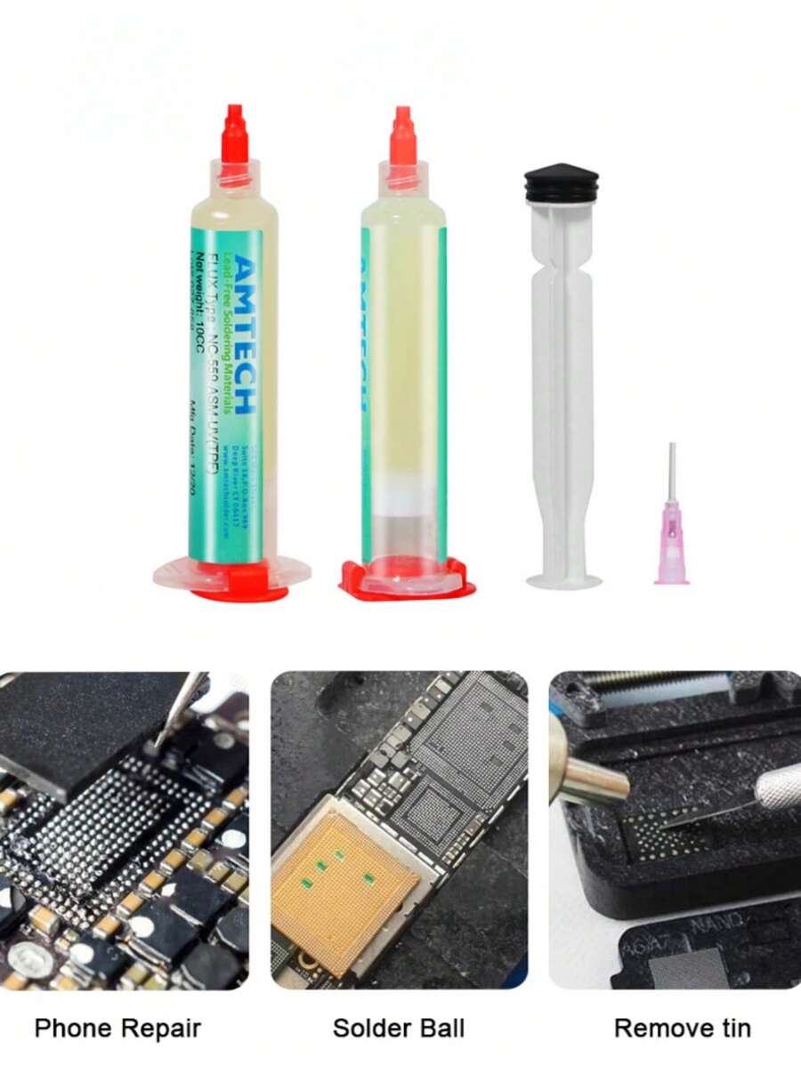 AMTECH NC559ASM BGA PCB NoClean Solder Paste Welding Advanced Oil