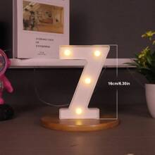 1 Peça Luz de Letra de LED, Cenário de Proposta Romântica Surpresa, Presente de Natal, Decoração Central, Adequado para Decoração de Aniversário/Casamento/Aniversário/Dia dos Namorados/Halloween/Natal/Ano Novo 2025, Presente de Aniversário e Feriado Perfeito para Família, Decoração de Quarto, Decoração de Festa, Branco (Baterias Não Incluídas)