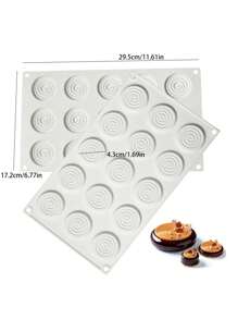 1pc 3D Ball Shape Silicone Mold For Baking Non-Stick Easy Release White Sphere Baking Mold For Mousse Cake Fondant Sugarcraft Dessert Pastry Tools