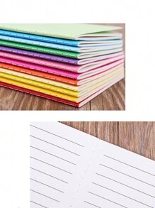 12PCS Wireless Binding Book Fresh And Simple Diary Student Notepad Color Notebook Multi-Piece Set - Multicolor - View 3