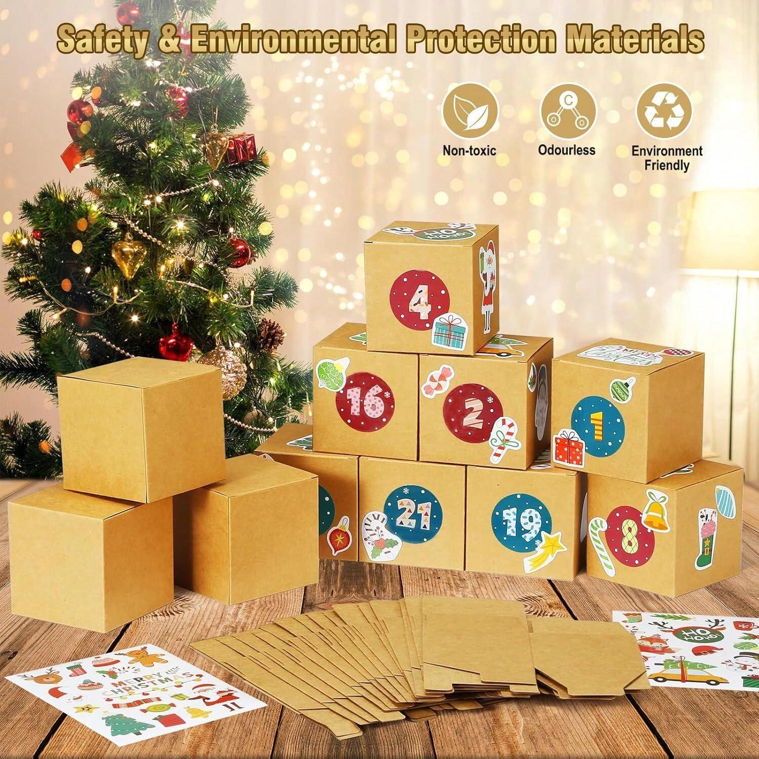 Advent Calendar Filling, 2024 DIY Advent Calendar Cardboard Box Filling