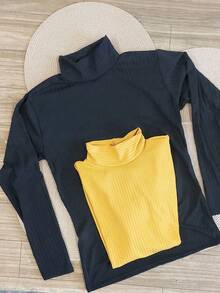 Women Knit Tops - màu đen - Xem 1