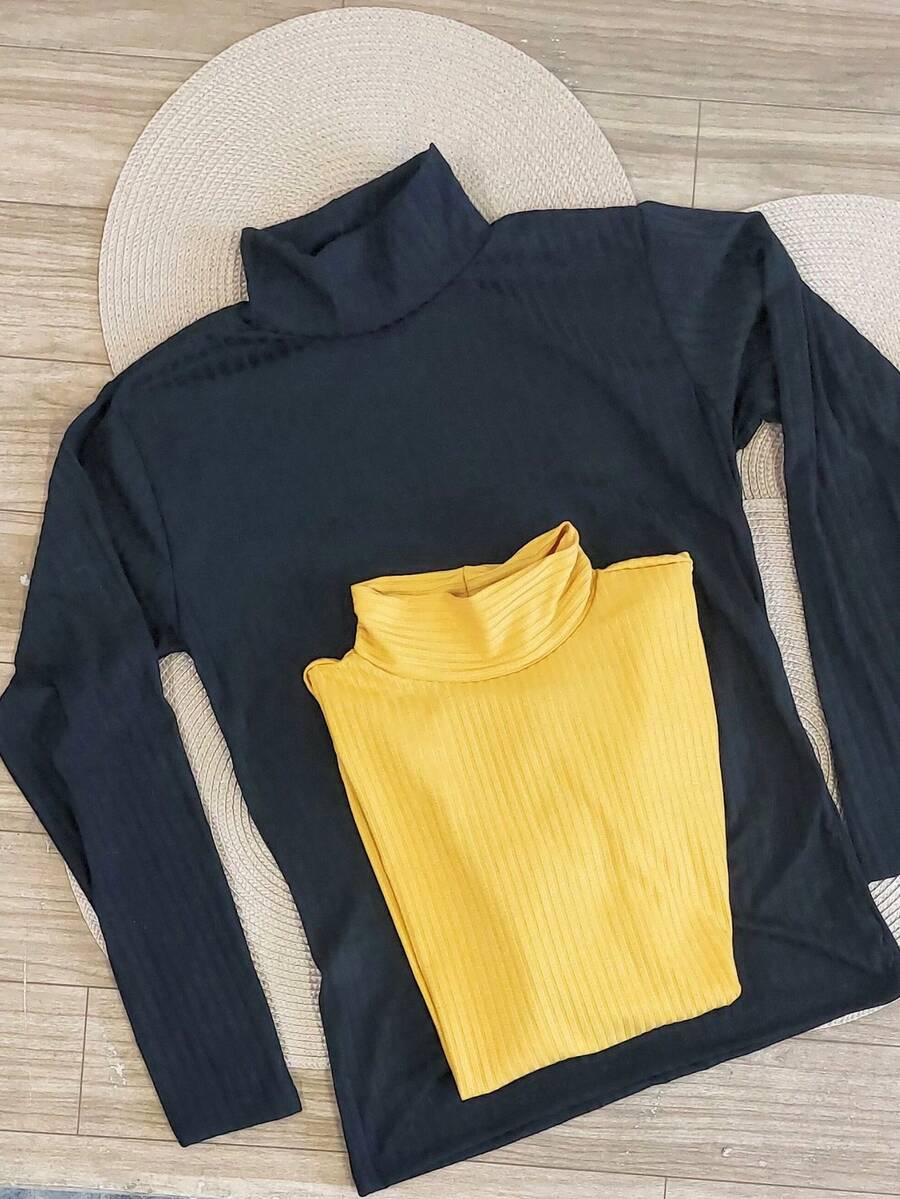 Women Knit Tops - màu đen - Xem 1