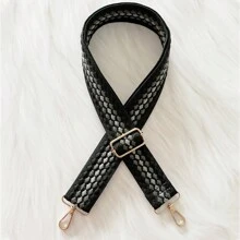 Colorful Embroidered Pattern Bag Strap, Adjustable Shoulder Strap, Round Dot Jacquard Design Bag Handle Travel Accessories - Multicolor - View 4