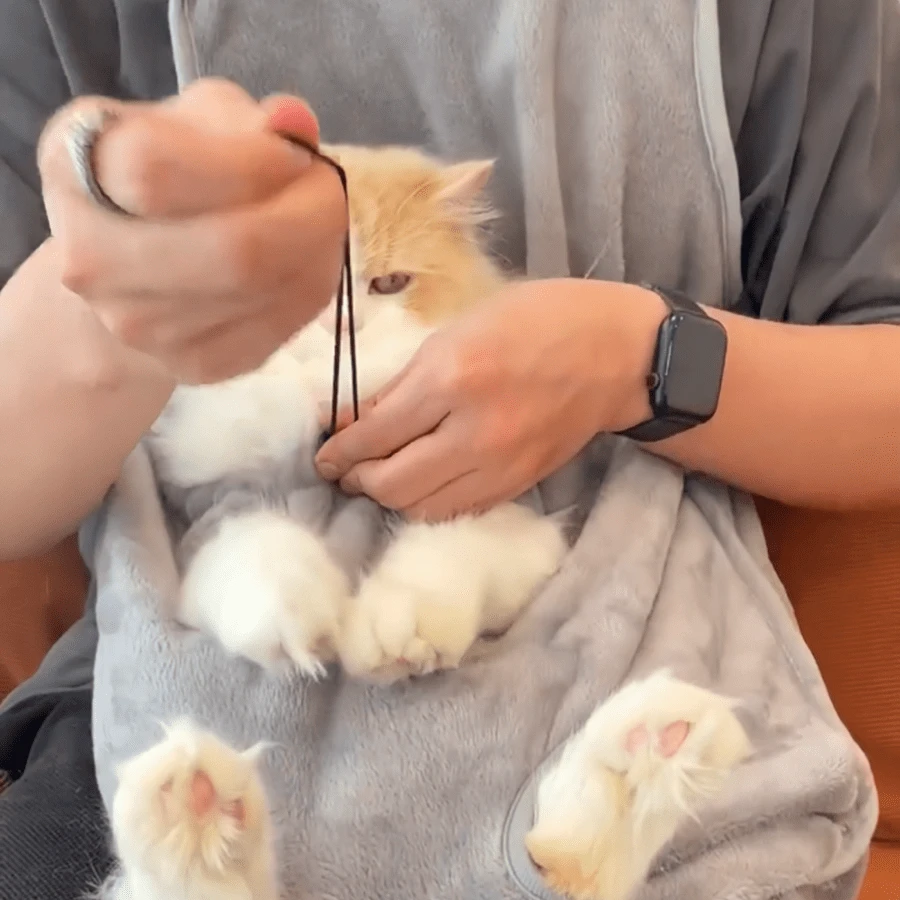 1pc Cat Grooming Apron, Cat Clothes Kitten Bib, Waterproof Pet Apron