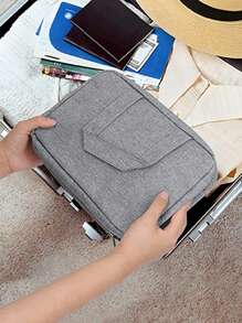 1 件，旅行洗漱包，化妆品收纳袋，壁挂式收纳袋，适用于淋浴房配件，便携式化妆品收纳袋化妆包化妆包化妆品收纳袋 - 灰色 - 查看 8