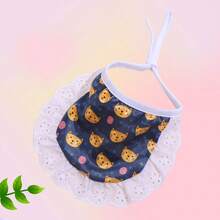 1 Khăn Chảy Nước Dãi In Hình Hoạt Hình Cho Thú Cưng Mềm Mại Và Thoải Mái Chống Bẩn Dễ Dàng Làm Sạch Cổ Ren Phối Ren Thích Hợp Cho Mèo Nhỏ, Vừa Và Lớn Và chó Nhỏ Và Vừa Tất Cả Các Mùa JD31 - Nhiều màu - Xem 13