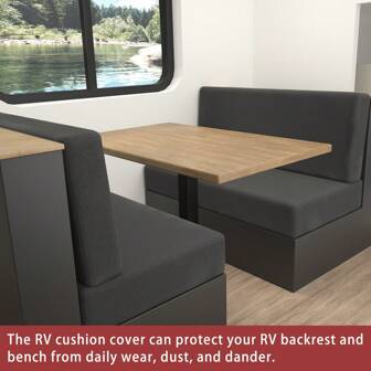 2pcs Car/RV Elastic Full Coverage Seat Covers, Silver Fox Fur Solid Color Dustproof Cushion Covers For Long Chairs