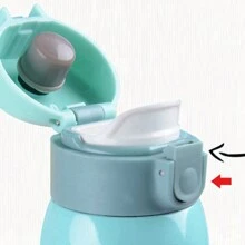 1 cốc cách nhiệt chân không mini 360ML/12.1oz có nắp bật, cốc cà phê bằng thép không gỉ, bình nước giữ nhiệt chống rò rỉ hai lớp có khóa cài cho xe hơi khi trở lại trường - Nhiều màu - Xem 5