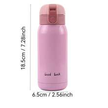 1 cốc cách nhiệt chân không mini 360ML/12.1oz có nắp bật, cốc cà phê bằng thép không gỉ, bình nước giữ nhiệt chống rò rỉ hai lớp có khóa cài cho xe hơi khi trở lại trường - Nhiều màu - Xem 2