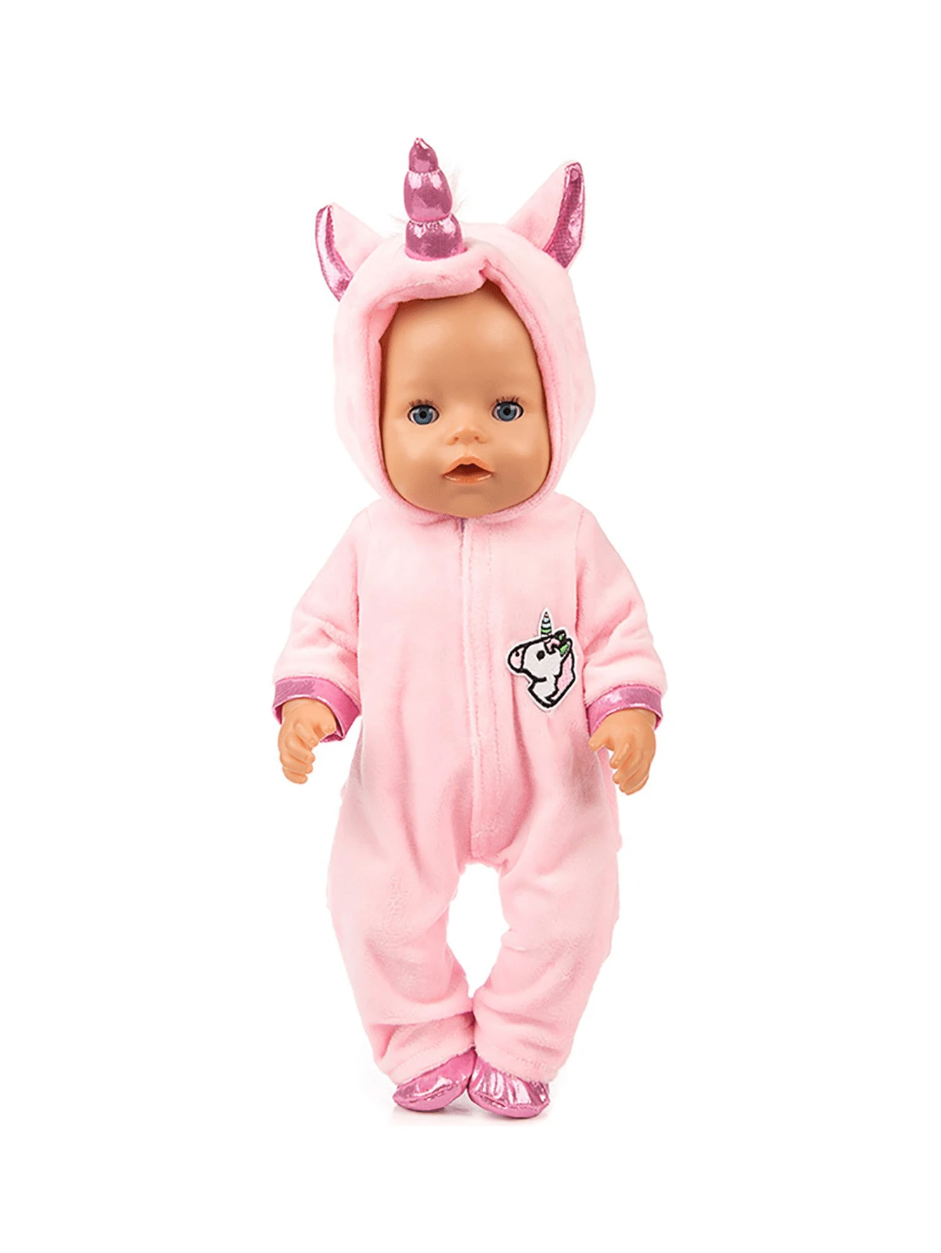 18-Inch Reborn Baby Doll Clothes Pink Unicorn Blue Unicorn Adorable ...