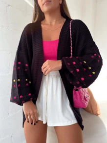 Women Cardigans - Black - View 2