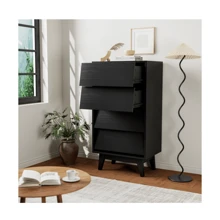 4 抽屉双梳妆台采用复古风格和斜角设计万圣节装饰万圣节服装秋季装饰节日装饰卧室、整理器、整理器、家居收纳、女式白色 T 恤、女式黑色裤子、女士冬装、连衣裙、女士冬装、优雅女装、女士白衬衫、长袖、女士白色连体裤、女士春装、女士春装、春季、春装、极简主义、夏季上衣抽屉整理器返校旅行必需品房间装饰、家居装饰、卧室装饰收纳整理和收纳小狗存放连衣裙短裤手机壳比基尼女士夏装裙子夏装连衣裙指甲牛仔裤上衣白色连衣裙女士连衣裙 - 黑色 - 查看 8