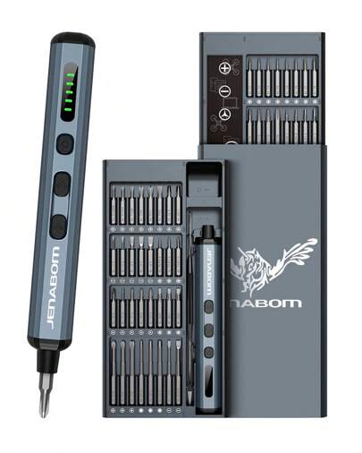 Cordless Electric Screwdriver Set 68 In 1 Precision Screwdriver Set Magnetic Screw Driver Bits Fast Charging With LED Light Tools