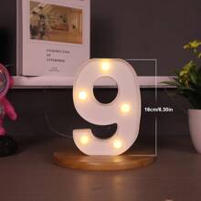 1 Peça Luz de Letra de LED, Cenário de Proposta Romântica Surpresa, Presente de Natal, Decoração Central, Adequado para Decoração de Aniversário/Casamento/Aniversário/Dia dos Namorados/Halloween/Natal/Ano Novo 2025, Presente de Aniversário e Feriado Perfeito para Família, Decoração de Quarto, Decoração de Festa, Branco (Baterias Não Incluídas)