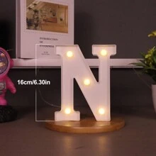 1 Peça Luz de Letra de LED, Cenário de Proposta Romântica Surpresa, Presente de Natal, Decoração Central, Adequado para Decoração de Aniversário/Casamento/Aniversário/Dia dos Namorados/Halloween/Natal/Ano Novo 2025, Presente de Aniversário e Feriado Perfeito para Família, Decoração de Quarto, Decoração de Festa, Branco (Baterias Não Incluídas)