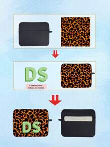 Customized Earphone Case, Tortoiseshell Pattern Earphone Case Customized, Tortoiseshell Pattern AirPods Protective Cover, Personalized Cute Initial, Includes 1 Earphone Case Strap, Compatible With AirPods Case, Headphones, Compatible With AirPods Pro (2nd Generation), Compatible With AirPods 3, Compatible With AirPods Pro, Compatible With AirPods 1/2, Compatible With AirPods 4, Earphone Case Gift Customization