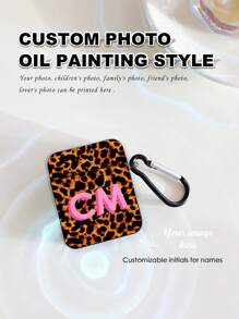 Customized Earphone Case, Tortoiseshell Pattern Earphone Case Customized, Tortoiseshell Pattern AirPods Protective Cover, Personalized Cute Initial, Includes 1 Earphone Case Strap, Compatible With AirPods Case, Headphones, Compatible With AirPods Pro (2nd Generation), Compatible With AirPods 3, Compatible With AirPods Pro, Compatible With AirPods 1/2, Compatible With AirPods 4, Earphone Case Gift Customization