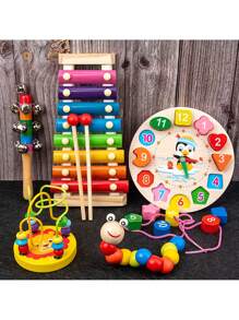 1pc Montessori Educational Toy Set, Improving Hand-Eye Coordination, Sense Of Time And Critical Thinking, Ideal Gift For Children Aged 3+