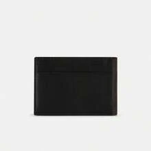 Coach ID Bifold Wallet Soft Leather Slim Minimalist Wallet In Signature Canvas,Five Credit Card Slots,Brown CM166 QBAE4 - Chocolate Brown - View 4