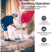 Multi-Functional Electric Manicure Spray Gun Handheld Oxygen Injector High-Pressure Essence Infusion Moisturizing Sprayer, Specialized In Gradient Coloring For Crafts With Air Pump - Pink - View 8