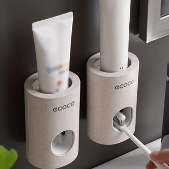 Keep Your Toothpaste Clean And Organized With This Wall Mounted Dispenser And Squeezer Home Bathroom Decor