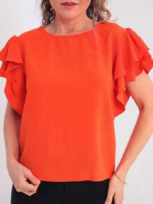 Women Tank Tops & Camis - 橘色 - 查看 3