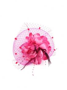 1pc Women Girls Fascinators Hat Tea Party Hair Clip Headband Vintage Headpiece Mesh Veil Retro Fashion Headwear, Hair Accessories, Gifts, Wedding - Multicolor - View 8