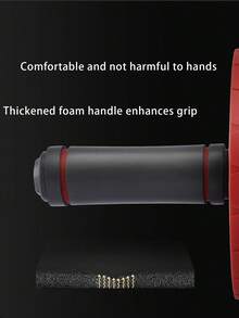 1入組腹肌運動器材 腹肌滾輪滑輪核心，腹肌肌肉運動，提高腹肌強度 - 黑紅搭配 - 查看 5