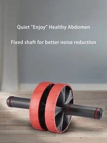 1入組腹肌運動器材 腹肌滾輪滑輪核心，腹肌肌肉運動，提高腹肌強度 - 黑紅搭配 - 查看 7