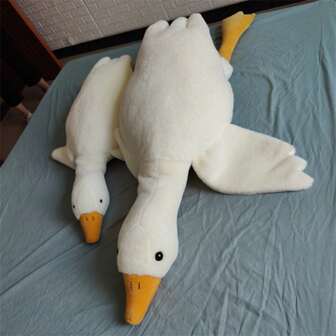 Soft White Goose Plush Toy Cute Plush Stuffed Big White Goose Duck Plush Pillow Waist Back Room Bed Decoration Birthday Gift Christmas Gift Thanksgiving Gift For Kids(Due To Mass Production Of Fabrics,There Will Be Some Color Difference,The Actual Product Is Close To The Promotional Picture),Plush Duck,Stuffed Toys,Giant Teddy,Teddy,Duck,Jelly Cat