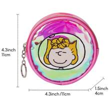 Miniso Snoopy The Little Space Explorer Collection Round Coin Purse(Pink) - Pink - View 9