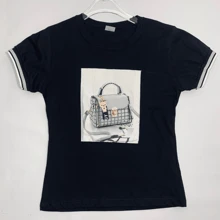 Women T-Shirts - 黑色 - 查看 4
