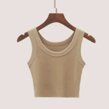 Women Tank Tops & Camis - Màu Khaki - Xem 2