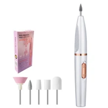 可攜式指甲磨光機，指甲修形磨光機，可充電式，適用於指甲磨光與去角質 - 彩色 - 查看 10