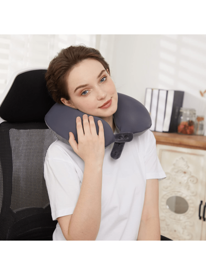 Shaped Travel Neck Pillow, Memory Foam Airplane Kussen Head Support view 5