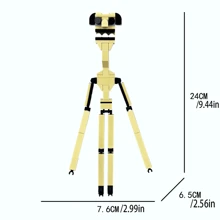动物园积木人偶模型游戏周边管理员 MOC 拼装玩偶活动人偶家居装饰房间装饰 - 彩色 - 查看 2
