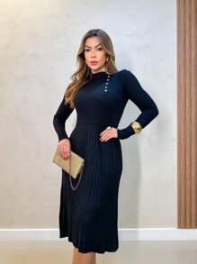 Women Short Dresses - 黑色 - 查看 1