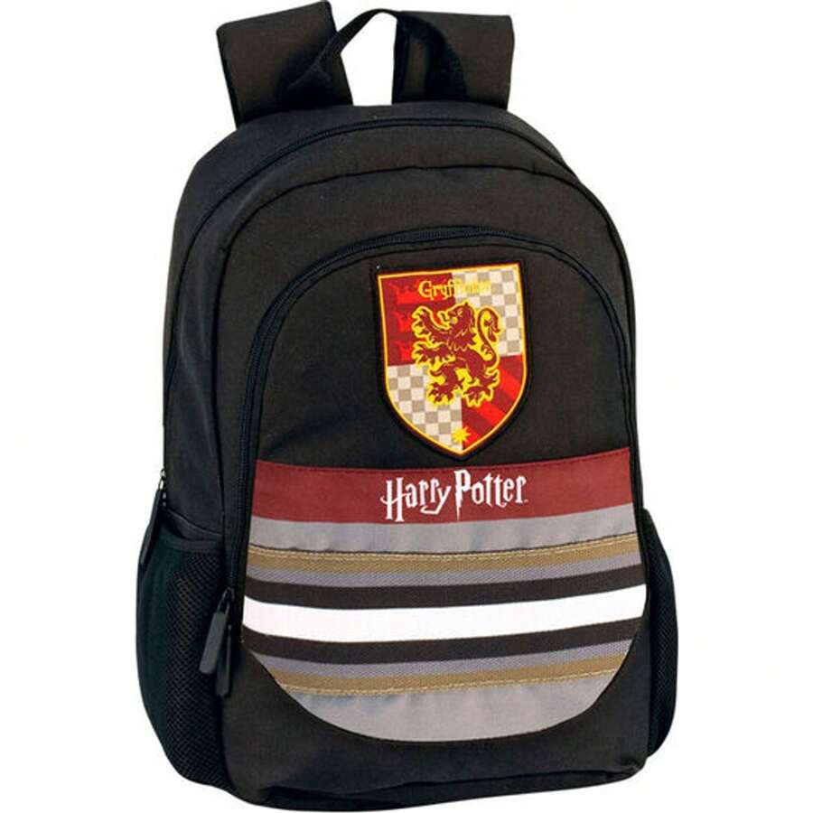 Mochila Gryffindor Harry Potter Adaptable 42Cm - Mochila Licencia Oficial - Diseño Único Y Moderno - Ajuste Cómodo Y Versátil - Ideal Para Uso Diario - Multicolor - Ver 1