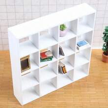 1pc Giá để đồ nội thất thu nhỏ 16 ngăn - Mô hình bỏ túi nhà trang trí di động có tủ trưng bày thanh lịch, tăng thêm nét quyến rũ cho bộ sưu tập của bạn, Giá trưng bày phụ kiện nhà trang trí tỷ lệ 1:12 Giá đỡ tường cảnh nhà thu nhỏ trang trí tốt nhất - Nhiều màu - Xem 4