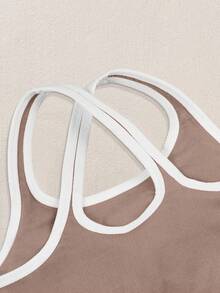 Áo ngực thể thao có dây đeo chéo hở lưng liền mạch với thiết kế lưng đẹp Giảm xóc Thích hợp cho người tập gym thể thao trong nhà và ngoài trời ﻿ - Cà phê nâu - Xem 8