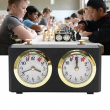 Chess Clock Game Timer Professional Competition Portable Gift I-GO Count Up Down - Black - View 1