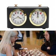 Chess Clock Game Timer Professional Competition Portable Gift I-GO Count Up Down - Black - View 2