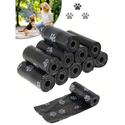 Bolsas a prueba de fugas para residuos de mascotas - 1/6/8/10/20/30/40/50 rollos | Gruesas, duraderas y con control de olor para una limpieza higiénica de alimentos y mascotas
