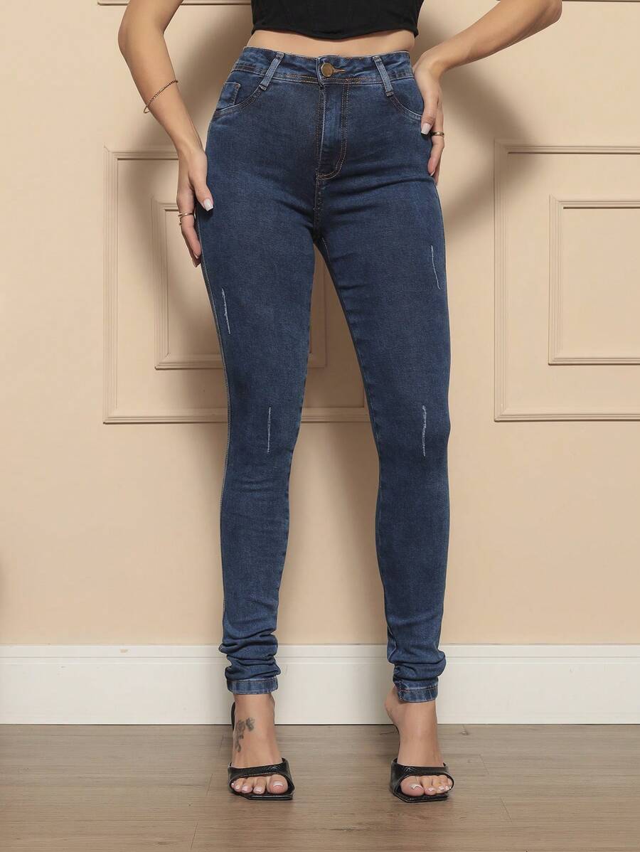Women Jeans - Màu xanh lam - Xem 1