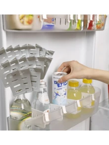 冰箱飲料分隔器家用冰箱食品分隔器家用冰箱儲物分隔器白色 - 白色 - 查看 9