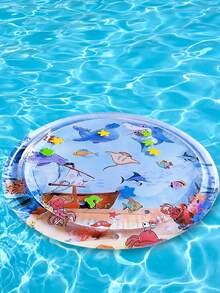 Pat Pat 水墊夏季必備爬行玩具床墊抗摔訓練加厚水緹，大尺寸 - 彩色 - 查看 2