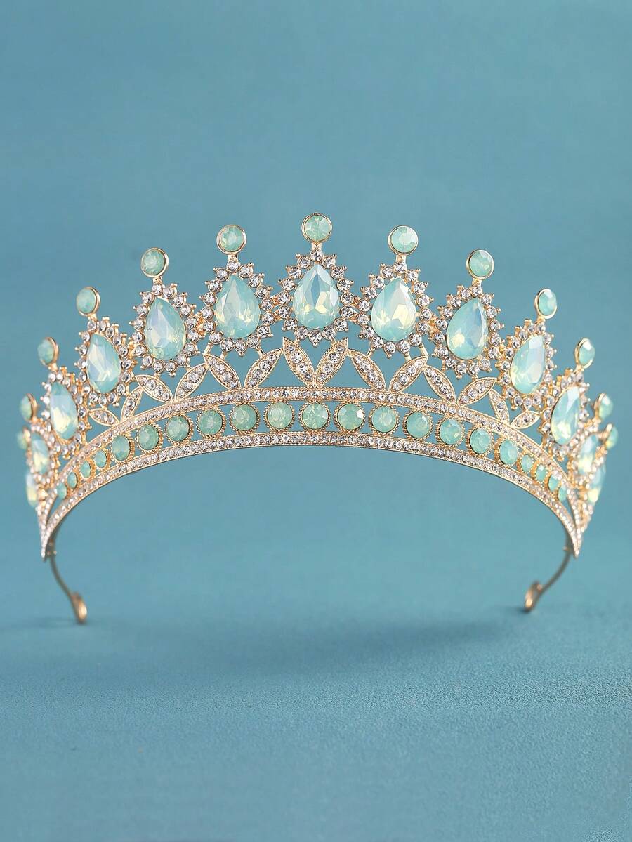 1Pc Wedding Tiara For Bride, Crystal Tiaras And Crowns For Women, Princess Tiara Costume Crown