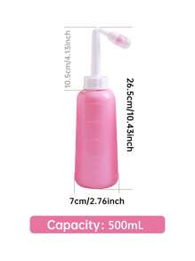 1 Peça, Bacia Portátil de Assento de Viagem, Bacia de Higiene Pessoal Manual de 350ml / 500ml para Limpeza Feminina